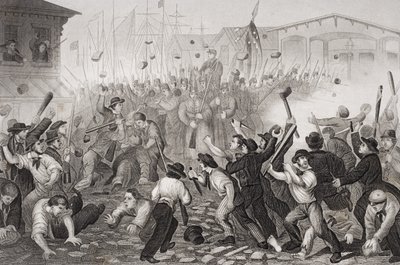 Attaque sur le Massachusetts 6e à Baltimore, Maryland, 19 avril 1861 - William Momberger